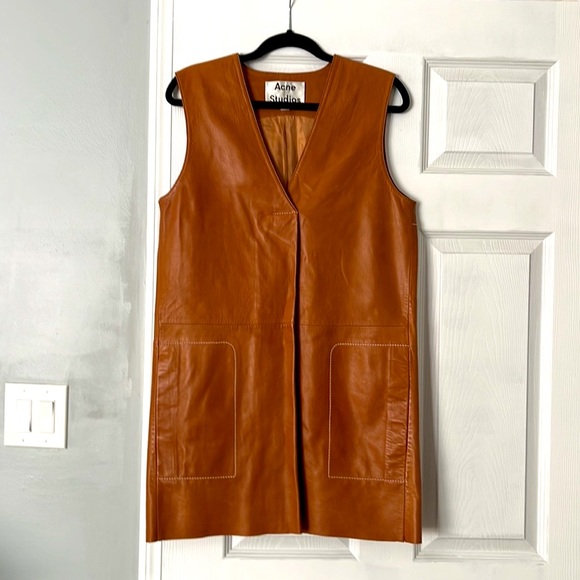 Acne Studios Lennox Leather Dress